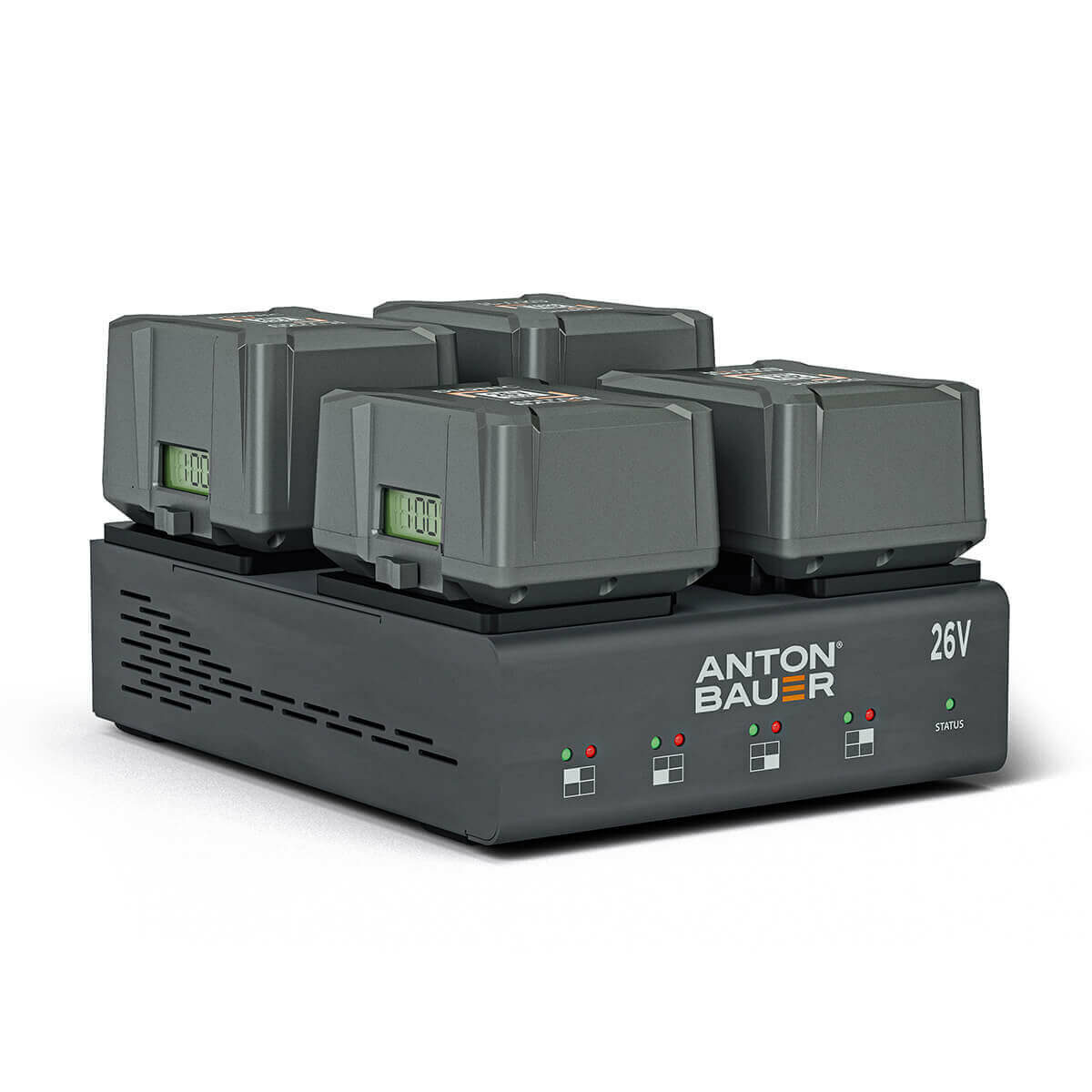 LP4 B-Mount Charger - batteries mounted
